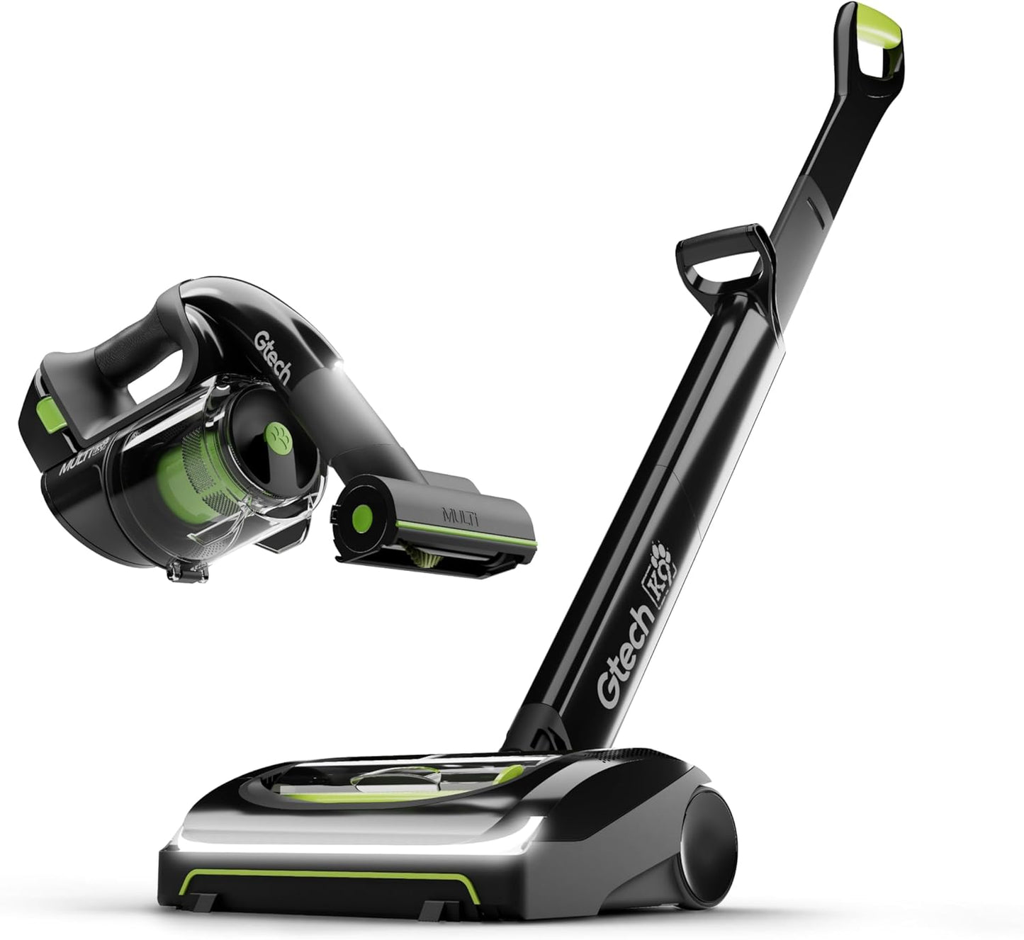Gtech AirRam 2 K9 and Multi MK2 K9 Cordless Vacuum Cleaner Bundle - Includes The AirRam Upright and The MK2 Portable Handheld - Rechargeable 22V Lithium Ion Battery - Perfect for Stubborn Pet Hair