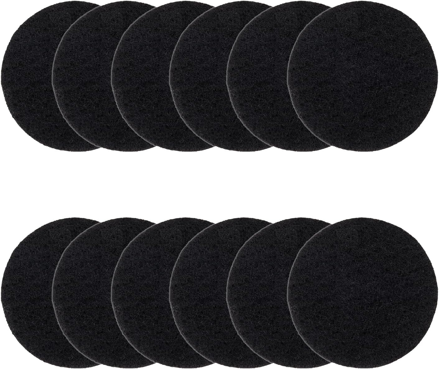 Vipush Charcoal Filters for Kitchen Compost Bin - 12 Pack Activated Carbon Filters for Countertop Bin Pail Replacement, Activated Charcoal Home Bucket Refill Sets