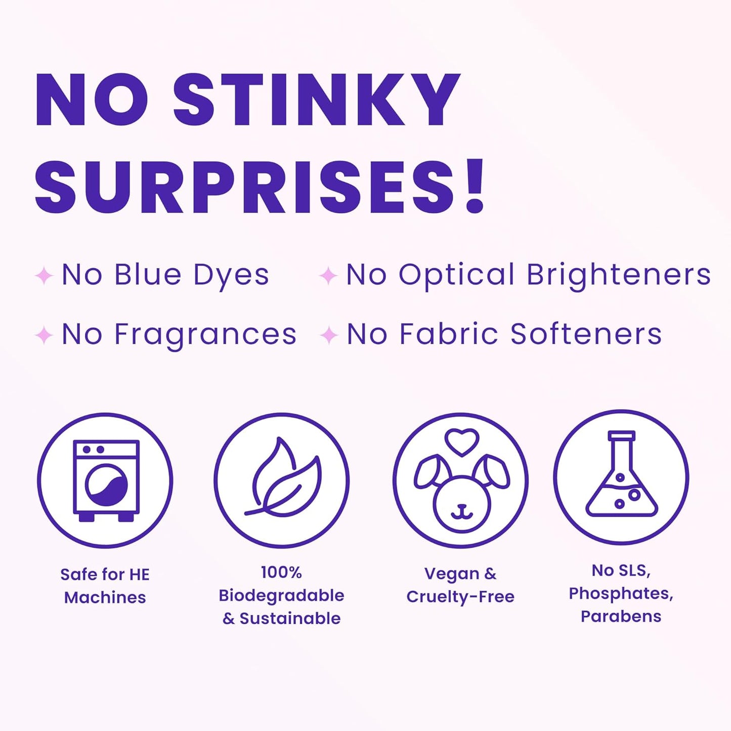 Lume Laundry Stink Eraser - Detergent Booster & Sink Soak - Eliminates Body Odor In Clothes - Odor Blasting Enzyme Blend - Makes Your Detergent Work Better - Free And Clear - 8 fluid ounces (2 Pack)