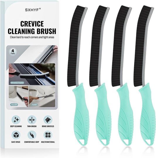 SXhyf Crevice Cleaning Brush - Grout Scrub Brush, House Cleaning Supplies, Gap Cleaning Tools, Home Essentials, Gifts for Women Men, Hard Bristle Crevice Cleaner Brush for Household Use, Bathroom
