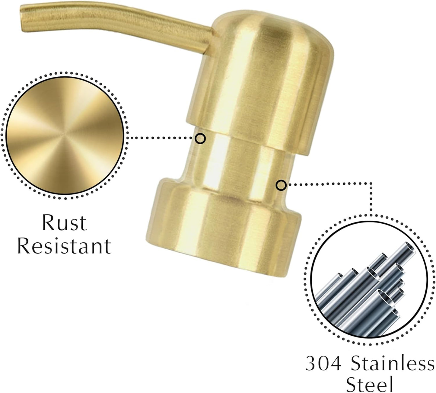 Emerson Essentials Dish Soap Dispenser for Kitchen, Dispenser Bathroom Set, Hand Soap Dispenser, Hand Wash and Dish Soap Set - Glass Dispenser with Pump and Labels