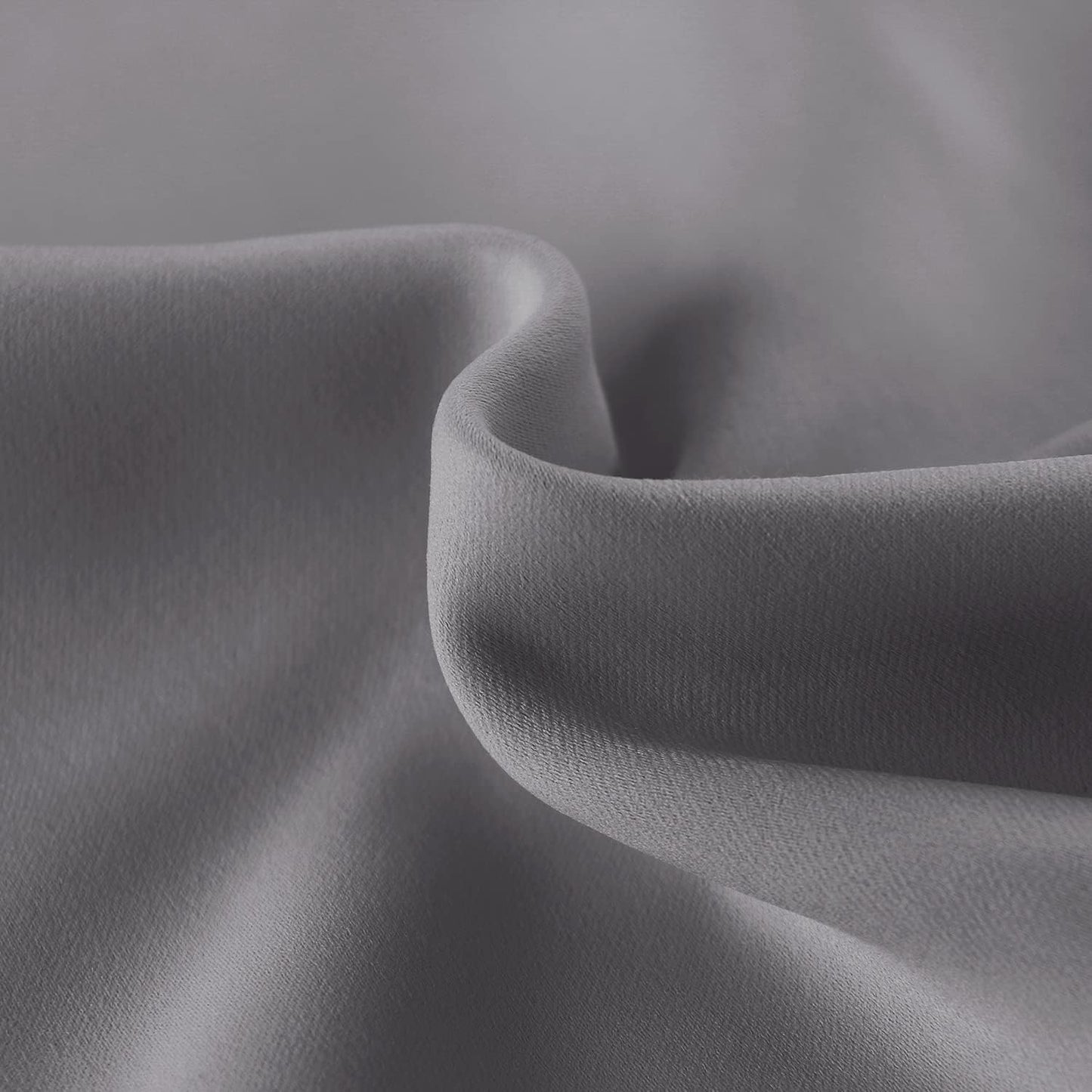 DWCN French Door Curtains – Rod Pocket Thermal Blackout Curtain for Doors with Glass Window, Kitchen and Patio Doors for Privacy, 25 X 80 Inches Long, 1 Curtain Panel with Tieback, Grey