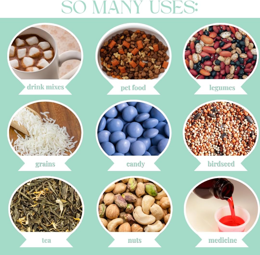 4 Pack – 2 Tablespoon Plastic Measuring Scoop – 1/8 cup / 29.6cc / 29.6 ml / 1 oz. – for Protein, Powders, Coffee, Milk Powder, Laundry Soap