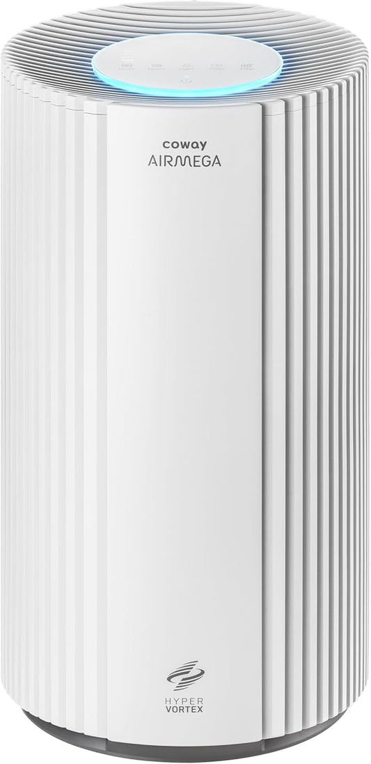 COWAY Air Purifiers for Large Room Whole Home Up to 2,640 ft², True HEPA Filter for Smoke, Allergies, Pet Dander, Odor, PM 10 AQI, Turbo Eco Mode, Timer, Energy Star, 3yr Warranty, Airmega 350 White