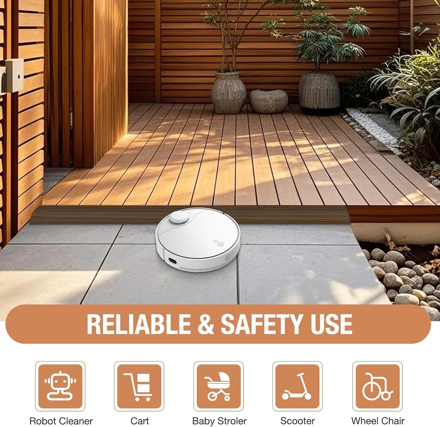 Floor Transition Strip Self Adhesive Vinyl Door Threshold for Doorways Carpet Edging Trim Overlap Edge Reducer for Laminate Floor, Carpet, Tile (Deep Brown Wood Grain, 1/5" to 2/5", 10Ft)