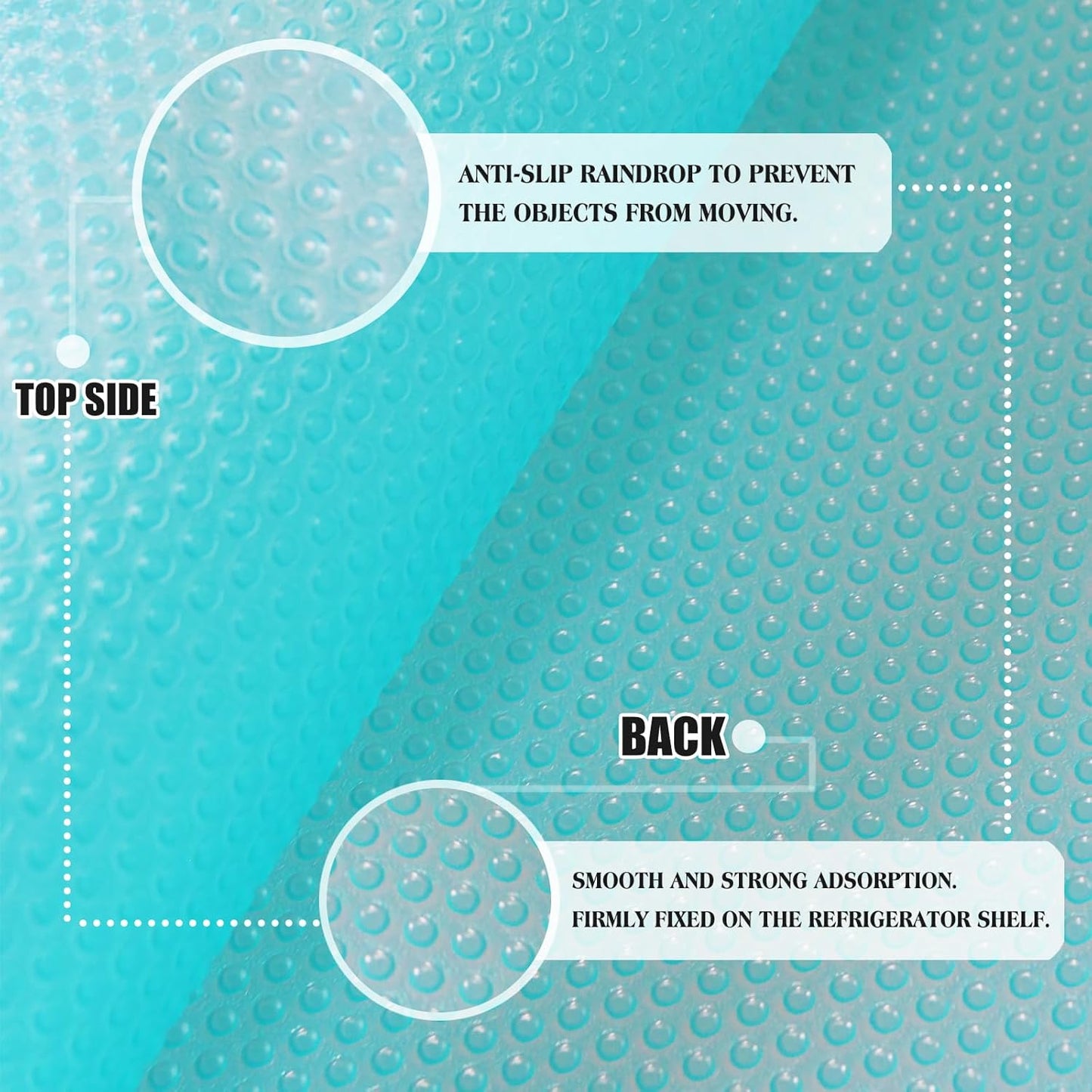 10Pcs Refrigerator Liners, Washable Fridge Liner Shelf Mats Refrigerator Pads for Cupboard Cabinet Drawer Home Kitchen Accessories Organization (Blue)