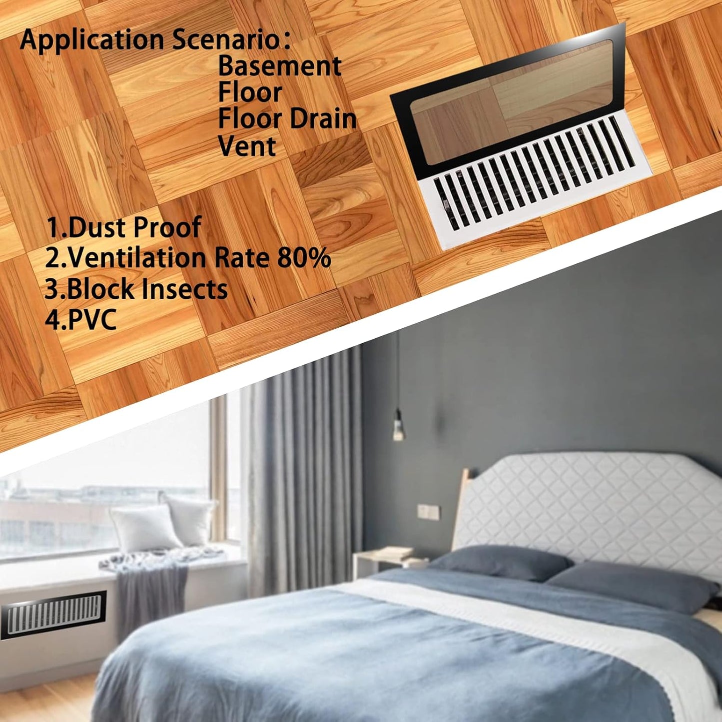 Dust Filter PC 140mm -5Pack Magnetic Fan Dust Mesh Filter for Computer Cooler Fan/PSU/Routers, PVC 50 Mesh PC Case Screen Dustproof Vent Filter Cover Fan Grills (PVC, 140 * 140mm, 5pcs, Black)