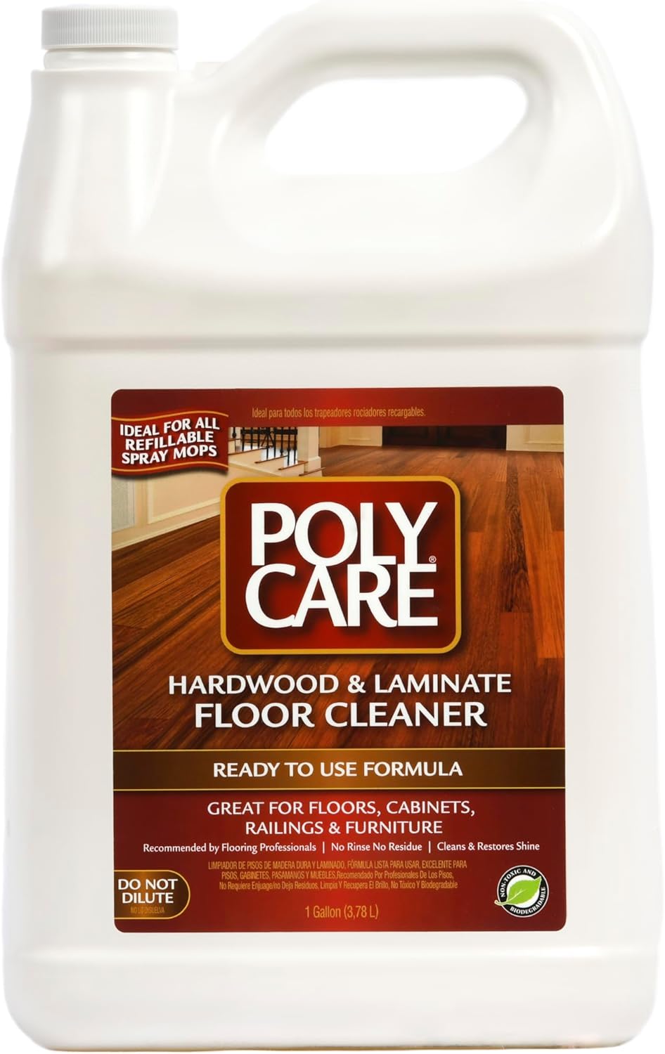 Hardwood Floor Cleaner Refill - 128 fl oz - Fresh- Refill for Spray Mops and Spray Bottles - Residue-Free Floor Cleaning Solution for Wood or Laminate Floors