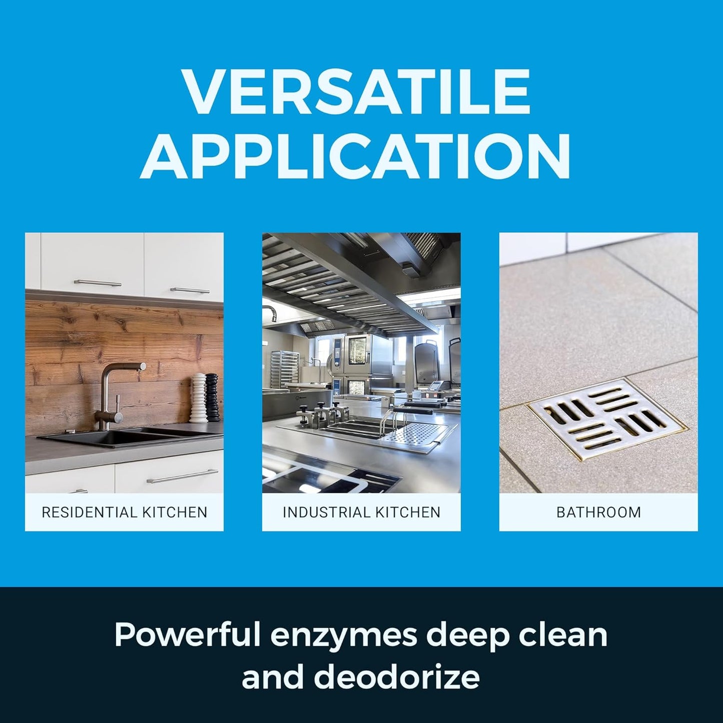 KINZUA ENVIRONMENTAL Fly-Zyme, Highly Concentrated Enzyme Drain Cleaner for Pipes & Citronella Scented Organic Waste Degrader & Odor Neutralizer, 1 Gallon