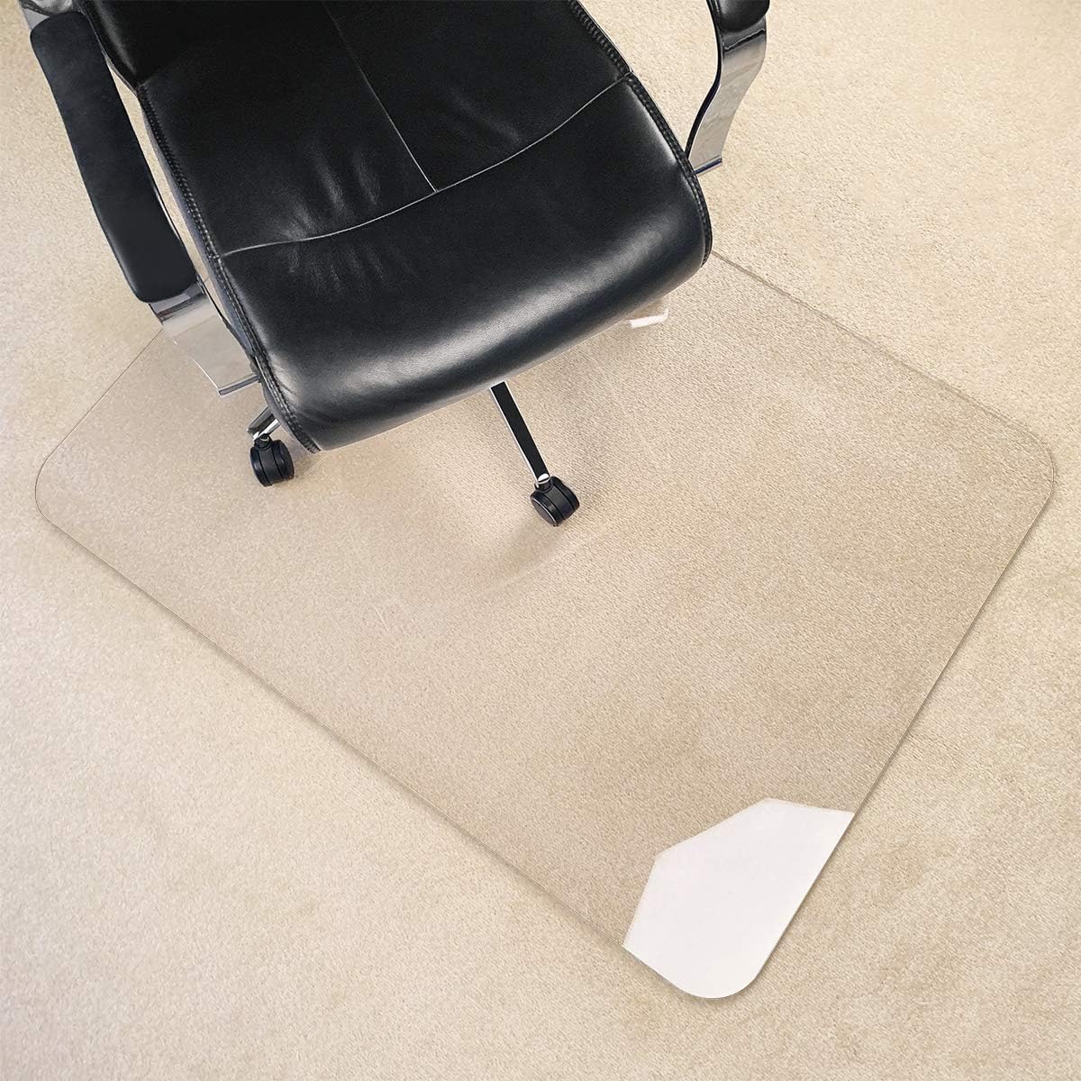 3Pack Crystal Clear 1/5" Thick 47" x 35" Heavy Duty Hard Chair Mat, Can be Used on Carpet or Hard Floor