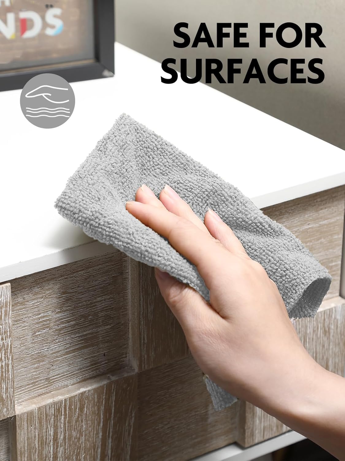 Fantasticlean Microfiber Cleaning Cloth Roll -150 Pack, Tear Away Microfiber Towels, 12" x 12", Reusable, Washable, Ultra Absorbent Dishcloth for Home Supplies, Car, Pet, Kitchen (Pink & Grey)