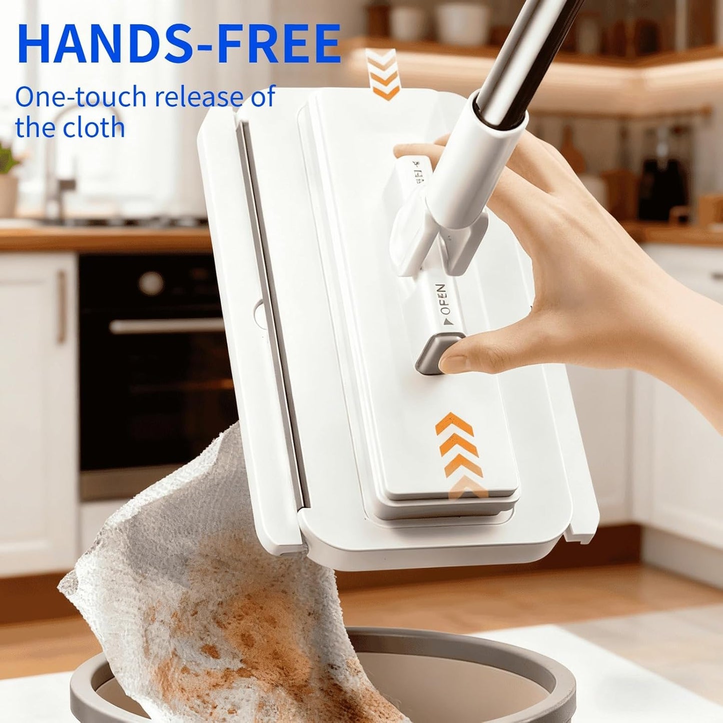 2025 New Mini Disposable Dust Mop with 20 Dry Wet Disposable Pads No-Touch Dirty Cleaning Dust Mop , Multi Surface Floor Mopping and Sweeping for House Wall Bathroom Corners