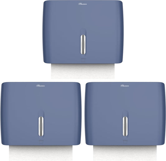 Hand Towel Dispenser for Bathroom Pack of 3 Compact Size Suitable Paper Towels Nail Free Install Or Nail Mount Installation