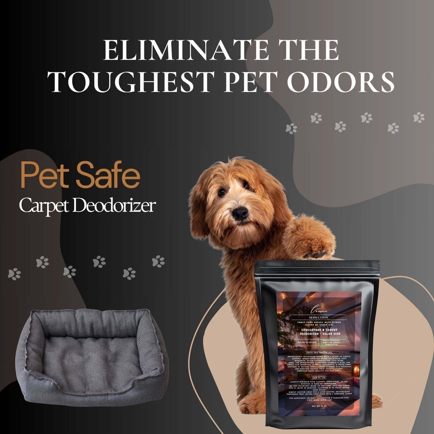 Seduction Carpet Freshener Powder Refill 36 oz | Powerful Odor Eliminator for Home | Upholstery Deodorizer | Carpet Deodorizer | Pet Urine | Cat Litter Box | Endless Weekend Fragrance