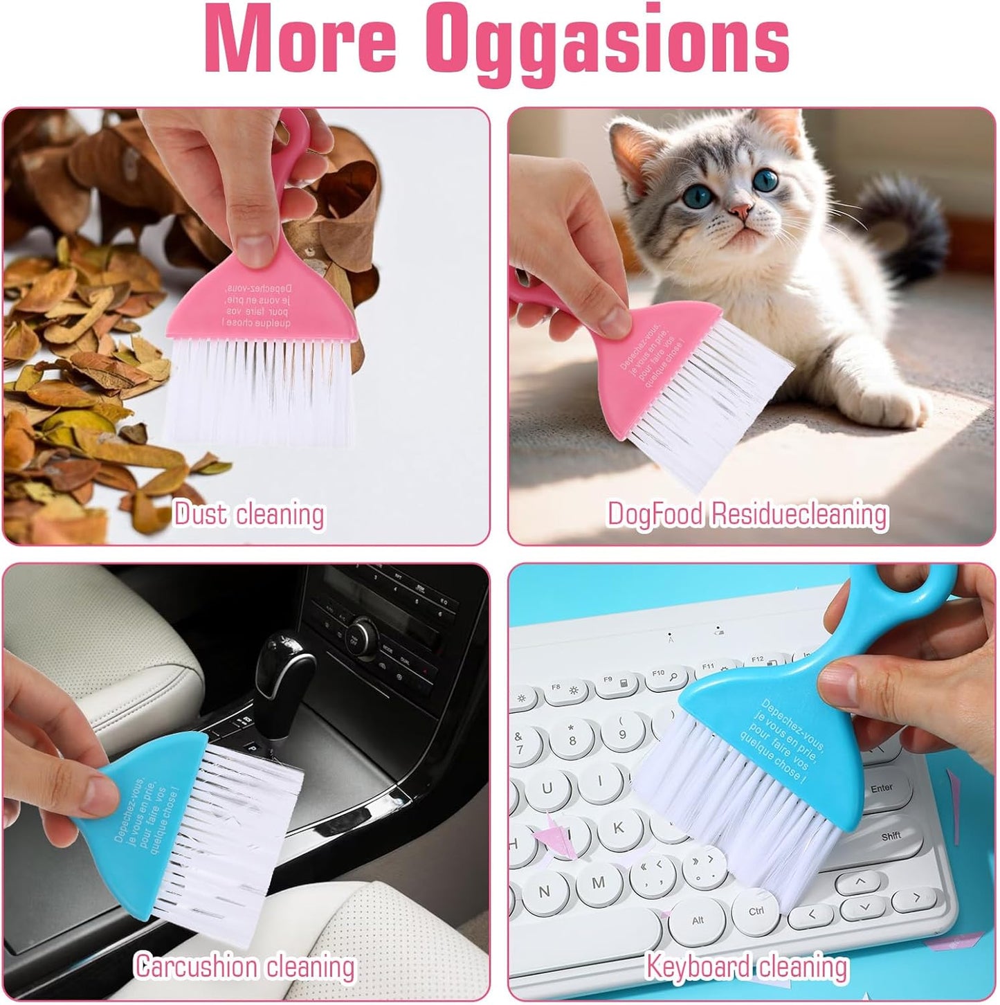 3 Pcs Mini Broom and Dustpan Set, Compact Cleaning Sweep, Mini Broom and Brush Set for Table Desk Car Keyboard Countertop