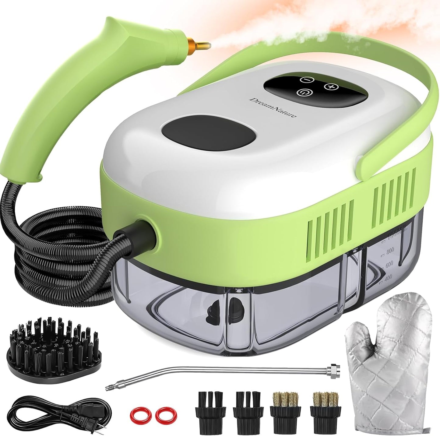 2500W Portable Handheld Steam Cleaner for Car, Large Capacity 10s Fast Heating Steamer for Cleaning with 9 Pieces Accessories, Heavy Duty Plug-and-Play Steam Cleaner for Home|Car|Kitchen|More