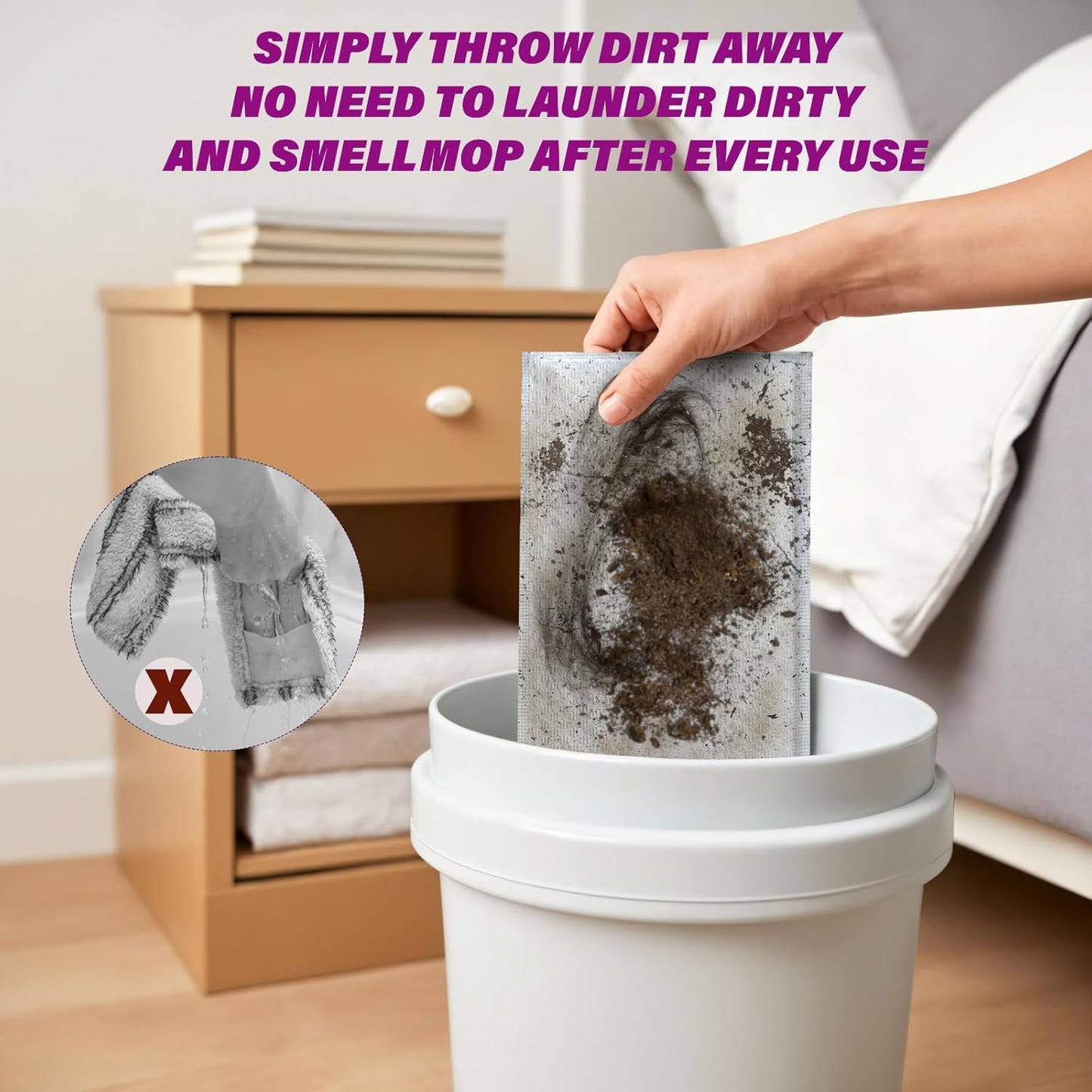 Wetjet Pads Refills, 32 Count Disposable Mop Pad Refills for Swiffer Wet Jet Mops, Thickness, Absorbent for Household Cleaning & Suit All Multi-Surface