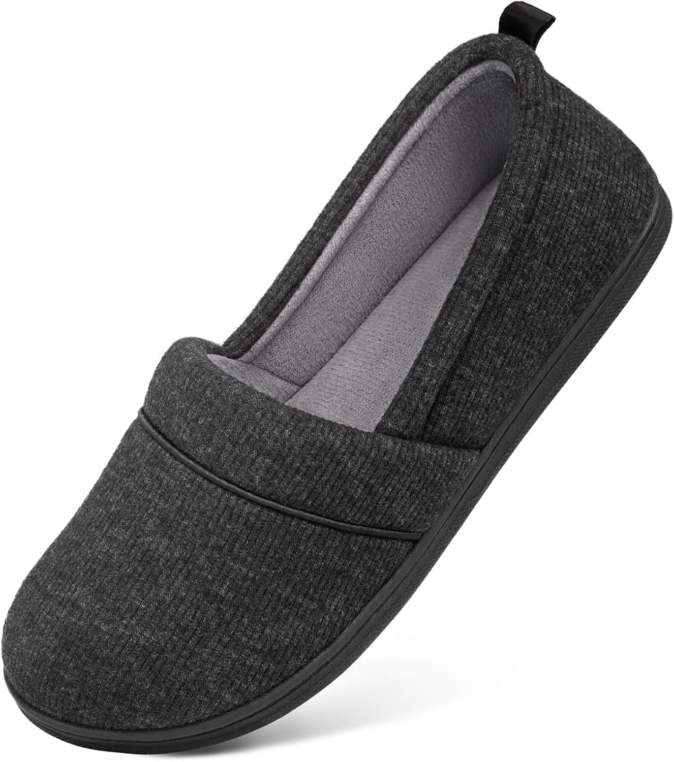 HomeTop Women's Comfy Loafer Slippers Lightweight Memory Foam Non-slip Indoor House Shoes