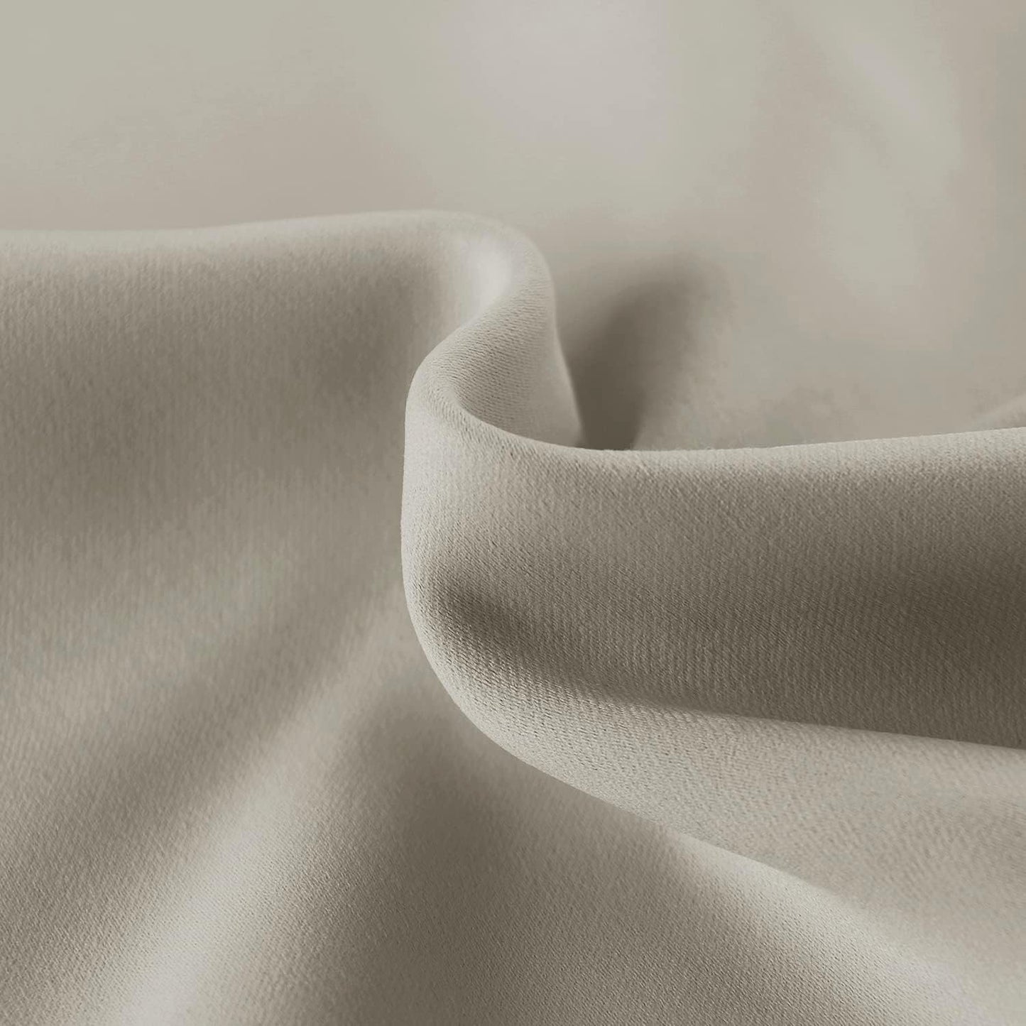 DWCN French Door Curtains – Rod Pocket Thermal Blackout Curtain for Doors with Glass Window, Kitchen and Patio Doors for Privacy, 25 X 72 Inches Long, 1 Curtain Panel with Tieback, Taupe