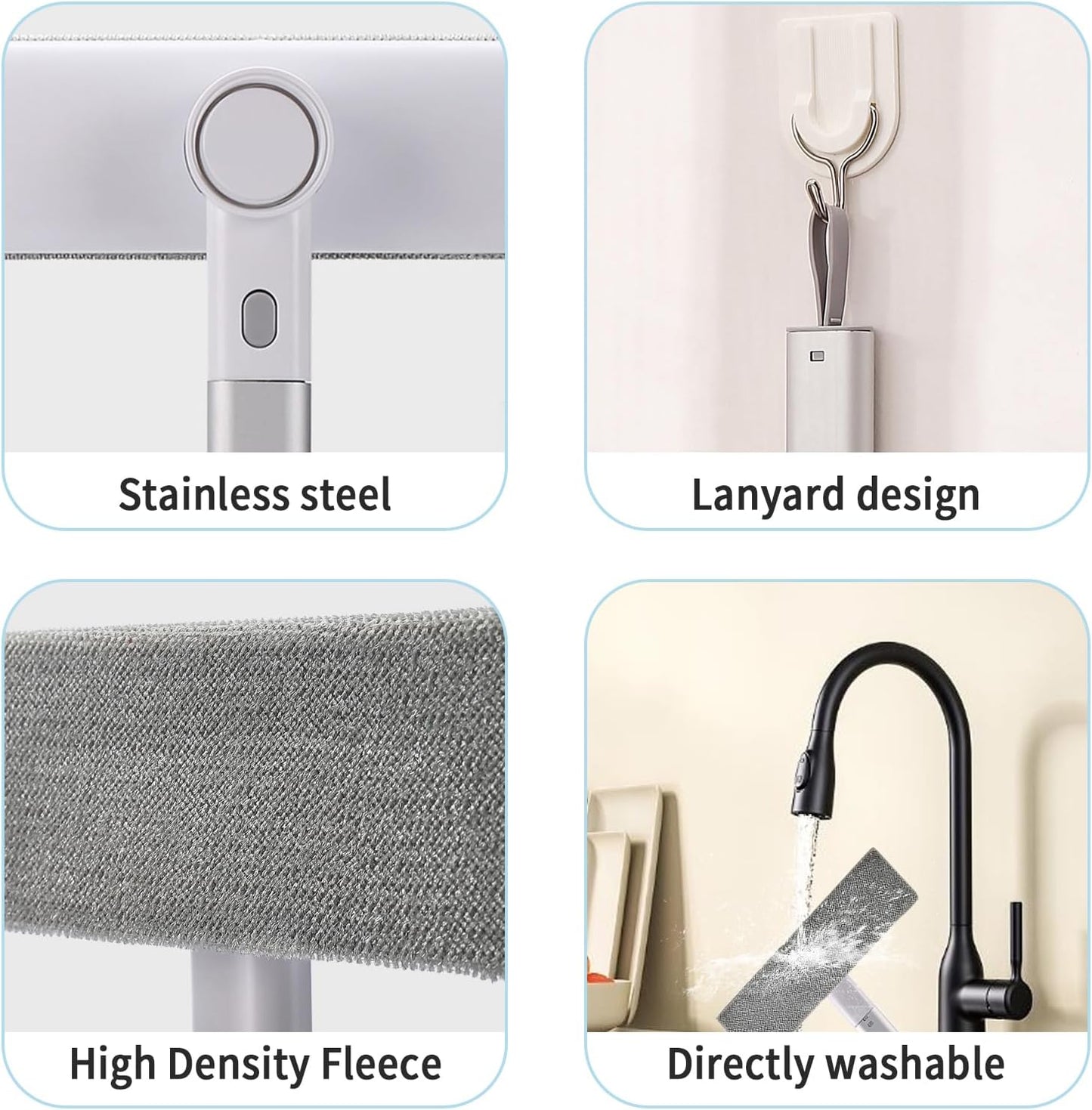 Window Screen Cleaner 2 in 1，mesh Screen Cleaner Brush Washing Equipment，Cleaning Tools for Porch Screens and Pet Hair Cleaner ，Wet and Dry Dual-Use Window Sill Cleaner Tool