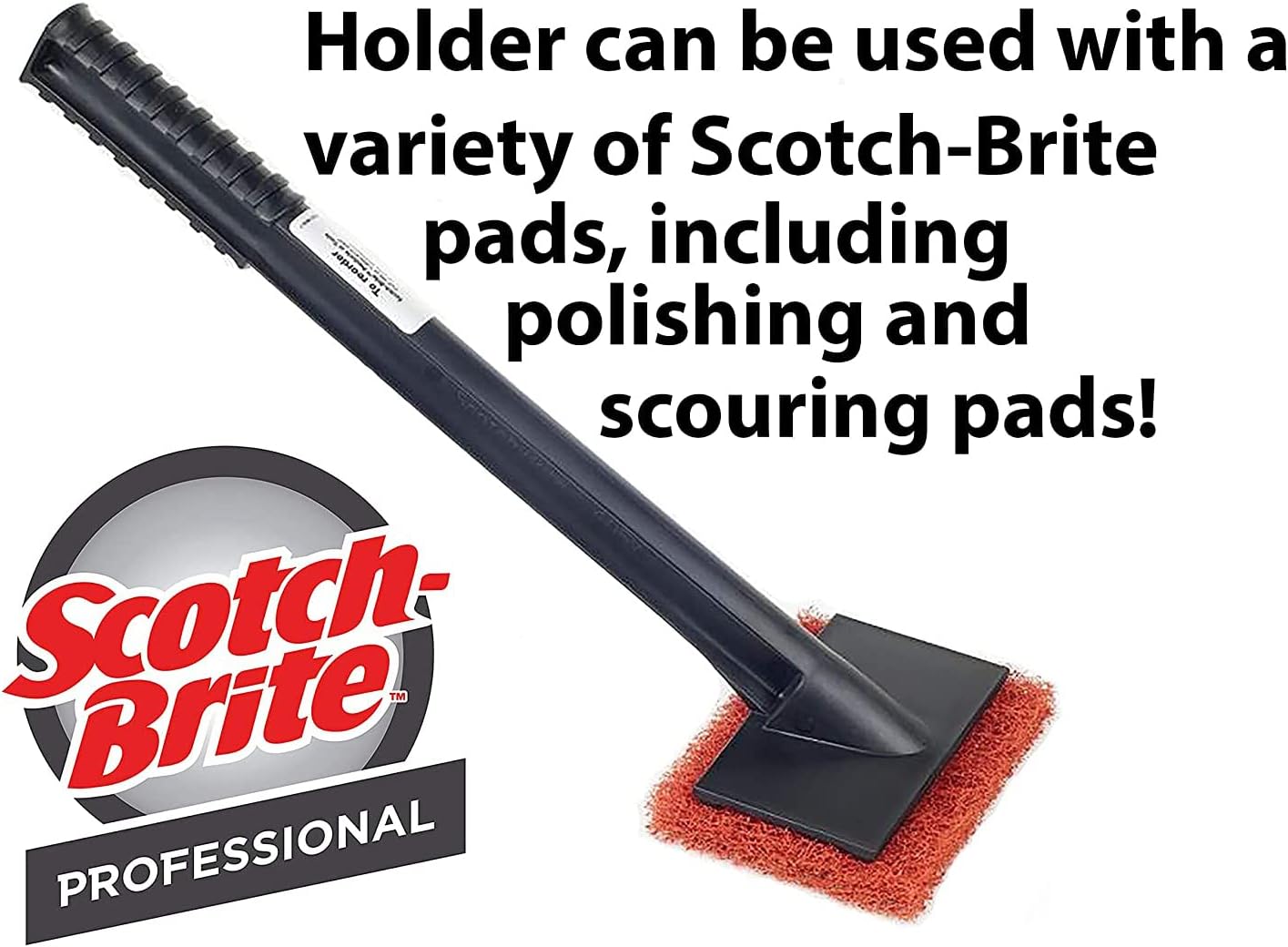 3M Scotch-Brite Griddle Cleaning, Quick Clean Heavy Duty Scour Pad, 4 in x 5.25 in, 6 Pads/Pack, For Baked On Food and Cooking Oils, Use on Hot or Cool Griddle