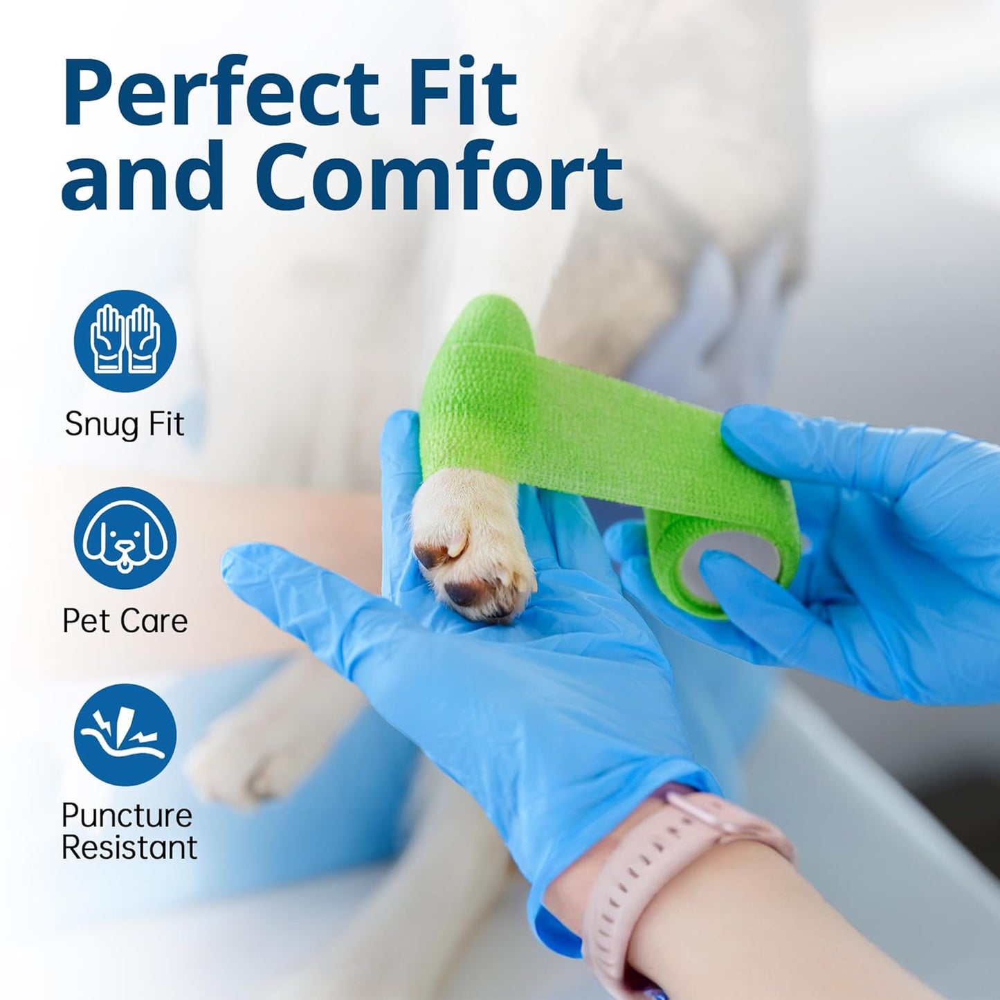 Disposable Nitrile Exam Gloves, Blue, Nitrile Gloves Disposable Latex Free, Medical Gloves, Cleaning Gloves, Food-Safe Rubber Gloves, Powder Free, Non-Sterile, 1000-ct Case (Medium)