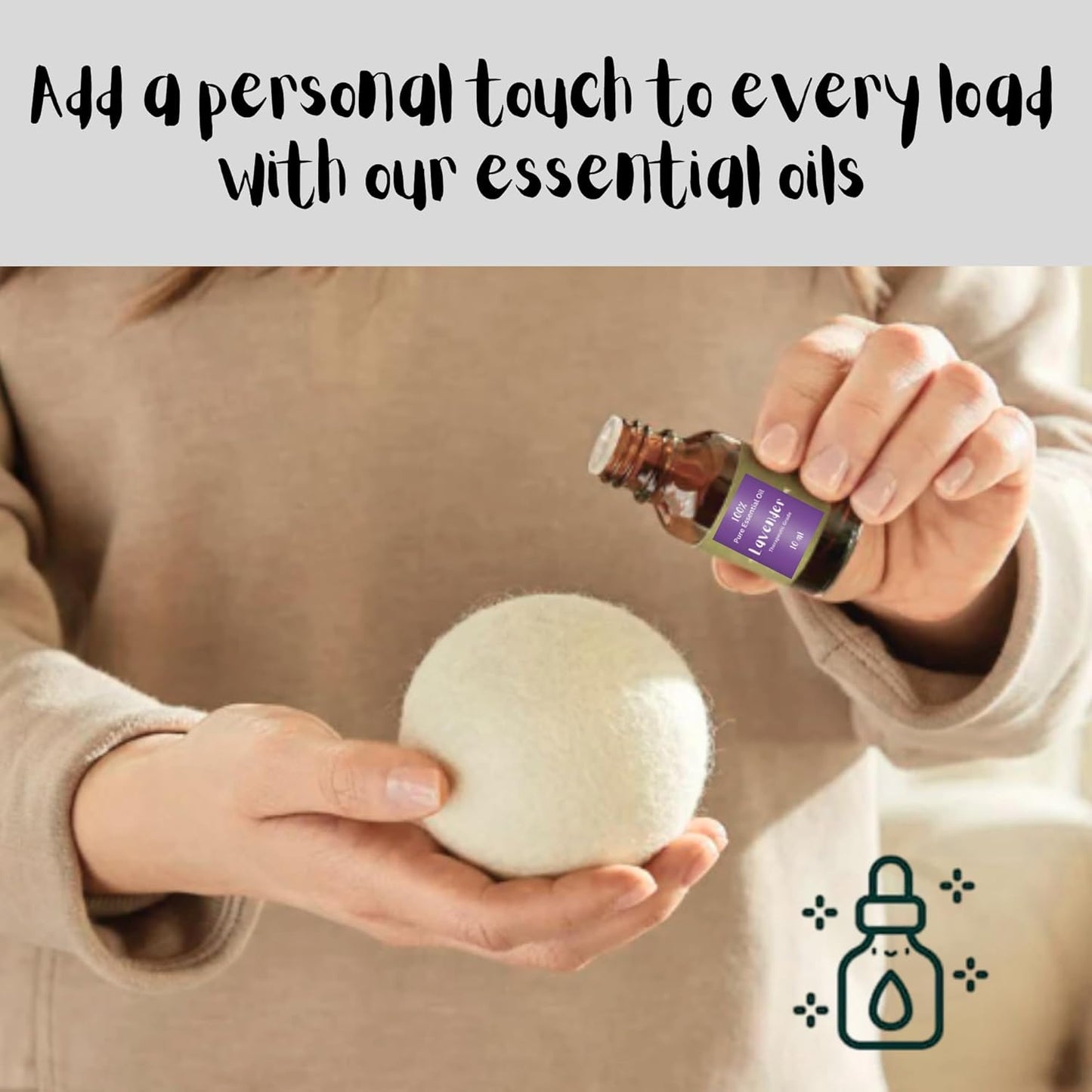 Essential Oils for Laundry | 100% Pure Therapeutic Grade Aromatherapy Essential Oil Set - Top 6 | Dryer Balls, Diffusers, Soaps, Candles | Lavender, Tea Tree, Eucalyptus, Bergamot, Lemon, Chamomile