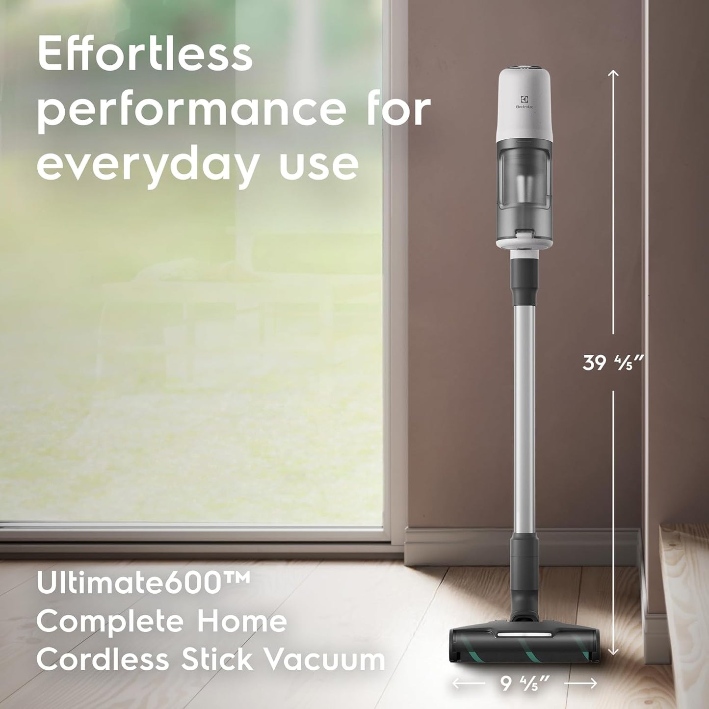 Electrolux Ultimate600 Complete Home Cordless Stick Vacuum with 3 Specialized Nozzles (Multi-Surface, Hard Floor & Pet), 50-Minute Run Time, 3 Power Modes, White