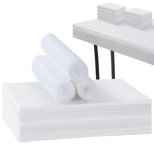 50 Pcs Disposable Bed Sheets 31" x 71" Massage Table Sheets Non Woven Fabric SPA Bed Cover Breathable for Massage Beauty Tattoos