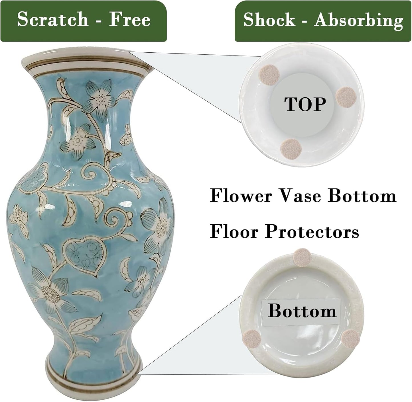 Fursafe&Q Felt Furniture Pads, Furniture Felt Pads for Hardwood Floors -Self Adhesive Chair Leg Floor Protectors, Protect Your Floors from Nicks, Bumps and Scratch, 201 Pcs Brown Beige Chair Feet