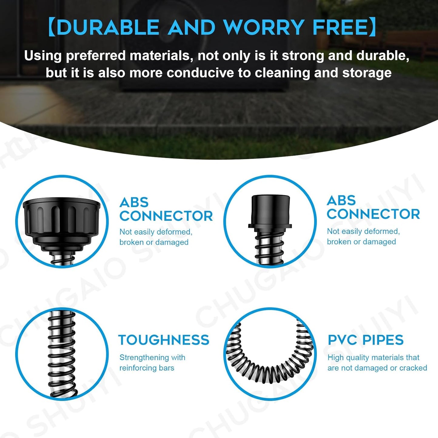 AC Drain Line Cleaner；AC Drain Line Cleaner Adapter Evacuates & Unclog AC Drain Line - HVAC to PVC AC Drain Line Cleaner Tool - Universal Fit AC Drain Line Unclogger - AC Drain Line Cleaning Tool