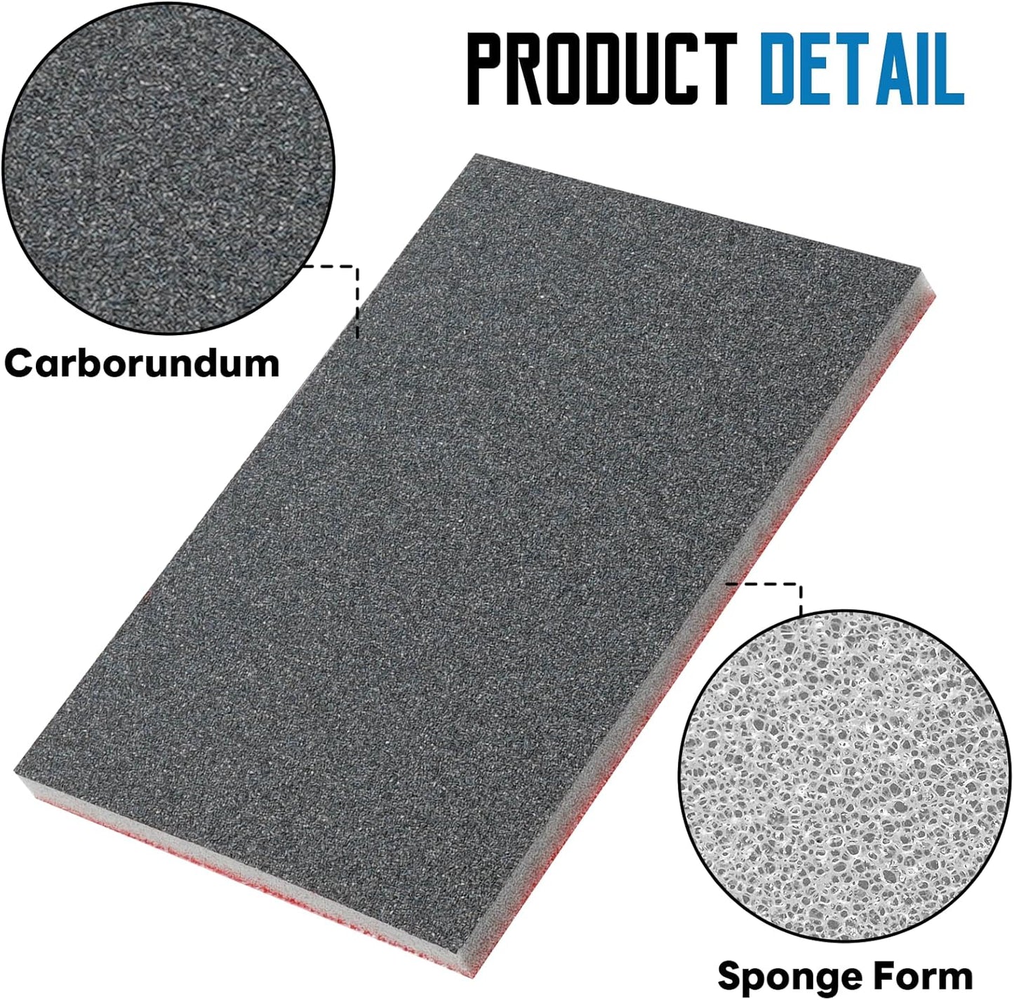 20 Pack 180 Grit Sanding Sponge, 3 x 4 Inch Soft Foam Sanding Block Wet Dry Sanding Pads, Washable Sandpaper Sponge Drywall Sand Block for Wood, Metal, Furniture Polishing (180 Grit)