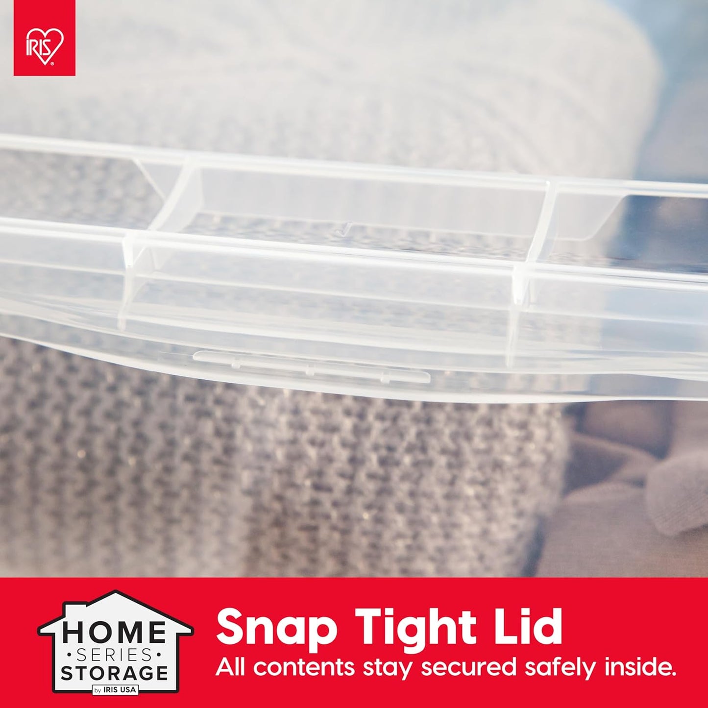 IRIS USA 6-Pack Storage Bins with Lids, 6 Quart, Shoe Boxes Clear Stackable Containers Organize Shoes Closet Shelves, Classroom Organization Teacher Tools, Game Storage - BPA-Free Plastic