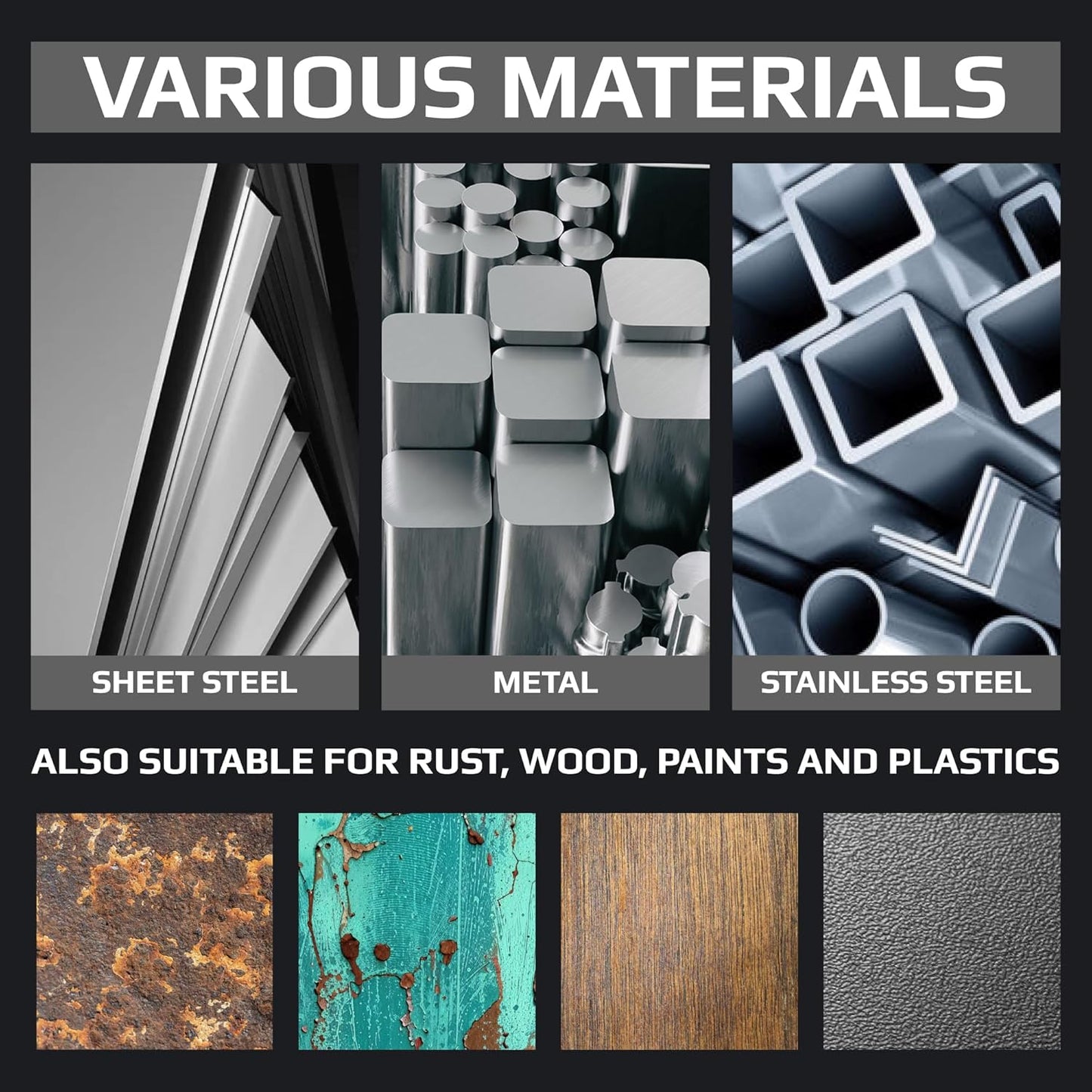 4.5 Inch Paint Stripping Disc - Rust Remover Wheel, Abrasive Discs Rust, Oxidation, Paint Remover Stripper Discs - Soft Strip Discs 4 1/2 for Angle Grinder GRAFF 10 Packs (7/8" Arbor)