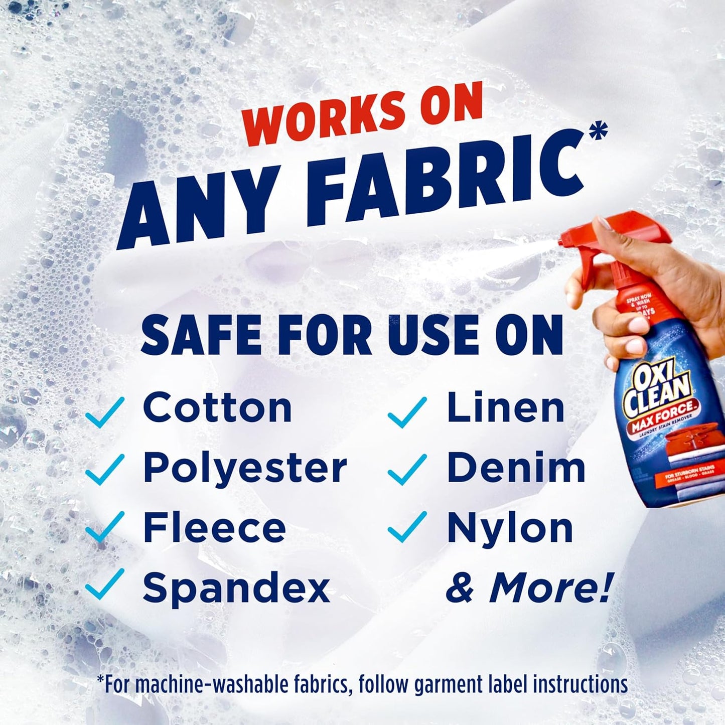 OxiClean Max Force Laundry Stain Remover Spray, Newborn & Baby Essentials, Stain Treater, 12 fl oz, 3-Pack