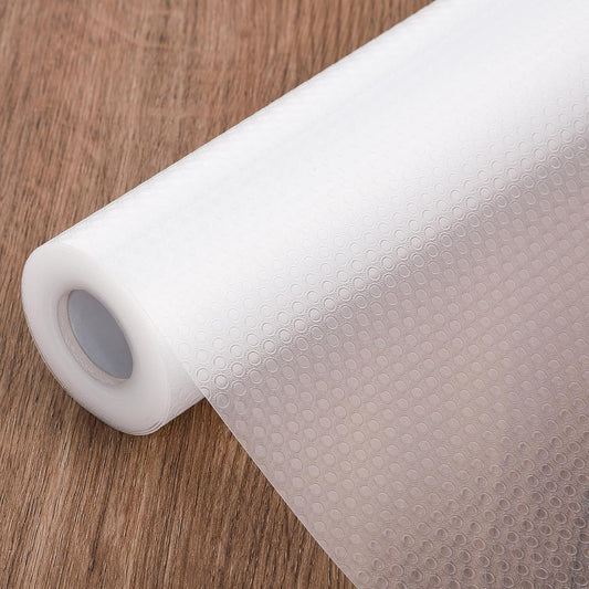 Drawer Liner, 11.8" W x 197" L x 0.03" T, Shelf Liner Non Adhesive, Non Slip for Home and Kitchen Shelf, Drawer, Cabinet, Refrigerator, Dresser, Cupboard, RV (Polka Dot)