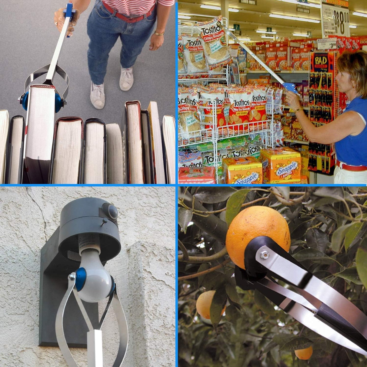 ArcMate EZ Reacher - Heavy Duty Grab-It Reaching Tool - Grabber Reacher with 4.5 Inch Jaws, Can Lift a Dime to 8 lb. Brick, Lightweight, Sturdy, Perfect for Tight Spots, 20" (20S)