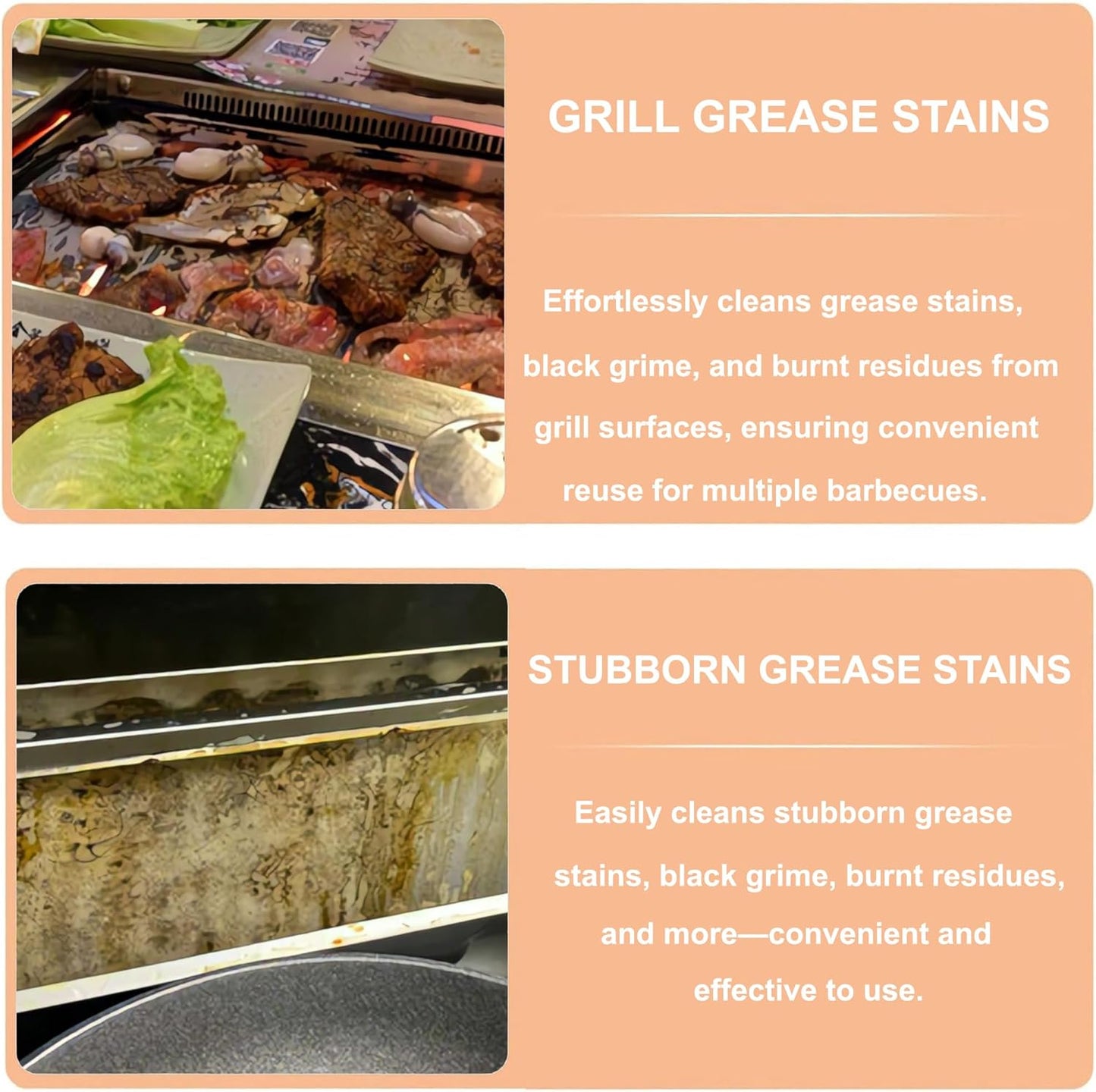 2 PCS Stainless Steel Scrapers – Multifunctional Scraper Cleaning Tool for Cookware, Stovetop, Adhesive, Oven Racks, Grout, Grill & Glass, Durable Scraper for Kitchen & Home, Fridge Cleaning