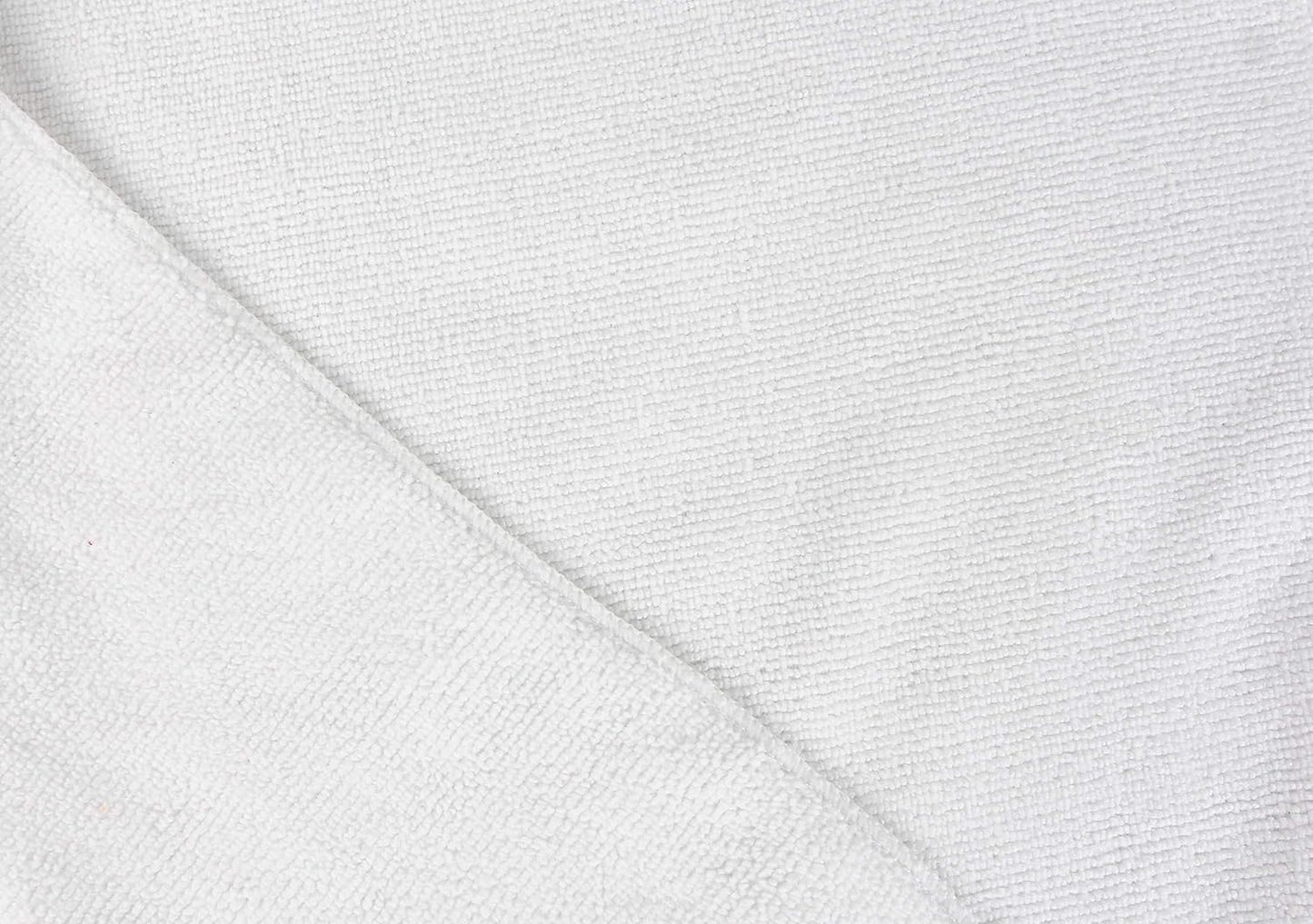 Tricol Clean Professional Extra-Thick Microfiber Cleaning Cloth 12 Pack White (16IN x 16IN, 300GSM, Commercial Grade All-Purpose Microfiber Highly Absorbent, LINT-Free, Streak-Free Cleaning Towels)