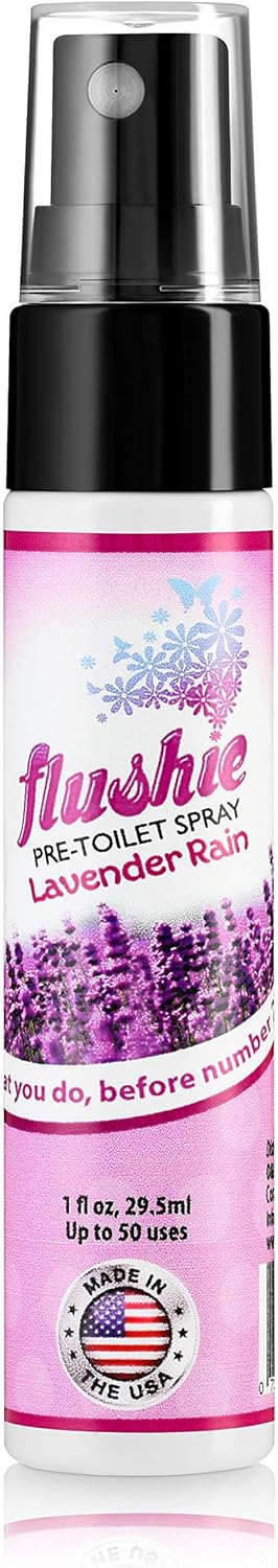 Flushie Pre-Toilet Sprays for Poop Travel Size Toiletries Bathroom Spray for Poop Spray for Toilet Deodorizer Traveling Essentials Poop deodorizer Poop Odor eliminator