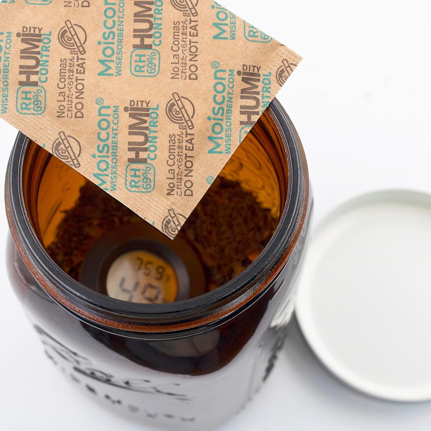 30 Pack 8 Gram 69% Two-Way Humidity Control Packs For Storing Up to 5 Items, Size 8 for Small Plastic Travel Case & Bags & Jars, 69 Humidity Pack Moisture Control Packets Individually Wrapped