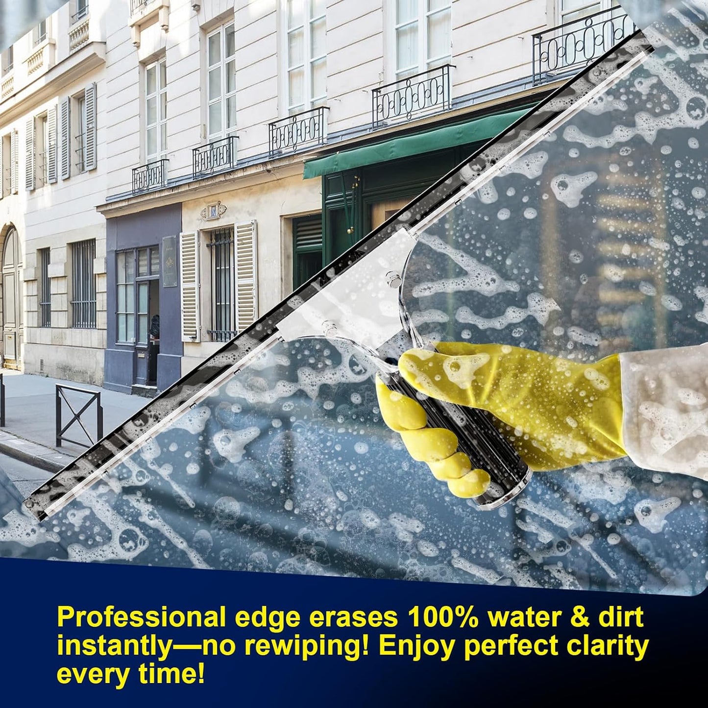 41-Inch High Elasticity Replacement Silicone Squeegee Strips, for Windows Glass Shower Door Cleaning, Durable and Easy to Install