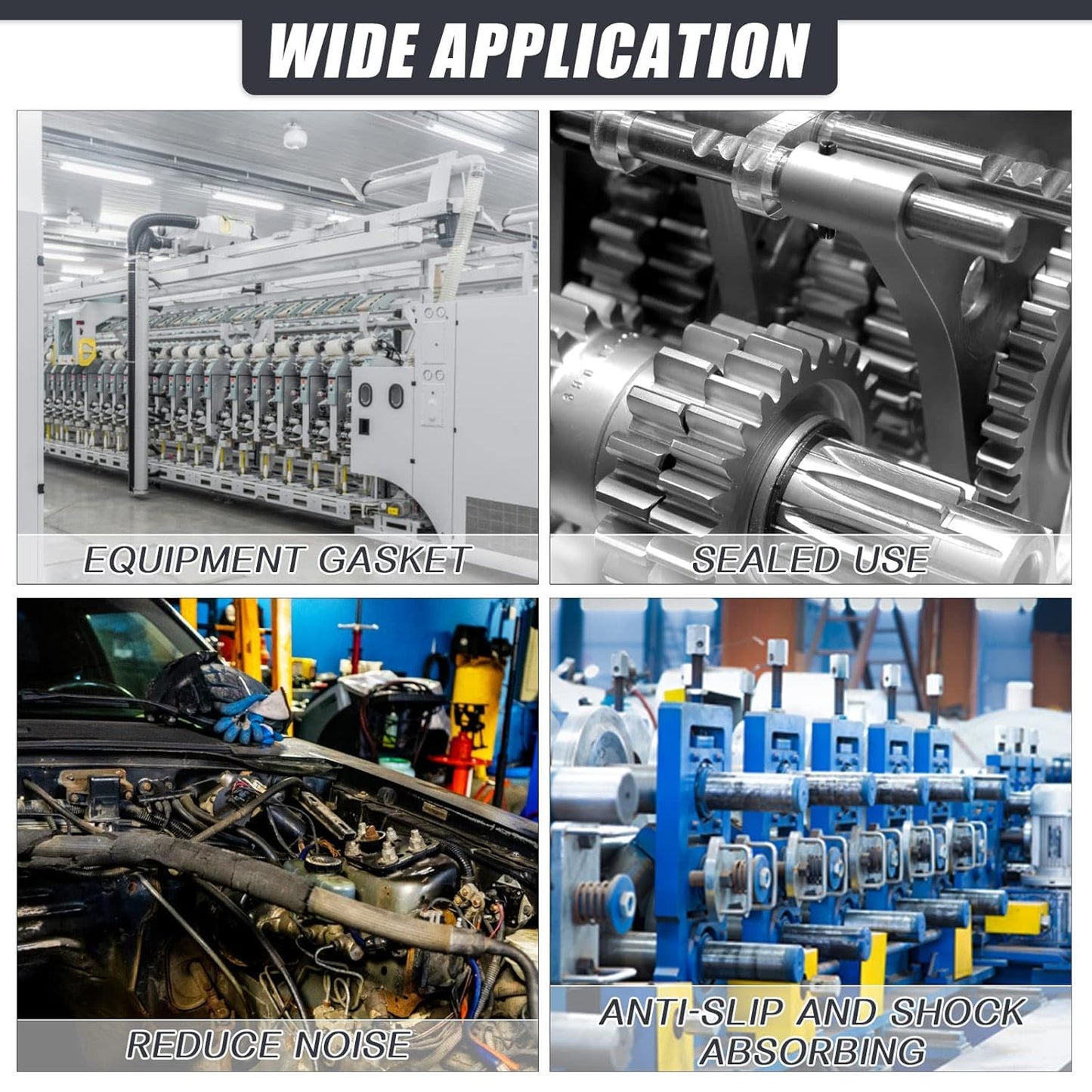 Adhesive Rubber Strips Neoprene Rubber Sheets, Rolls & Strips with Adhesive Backing Rubber Pads Self Stick Seal Rubber Gasket Adhesive Back for Matting Padding - 1" Wide x 1/5" Thick x 20' Long