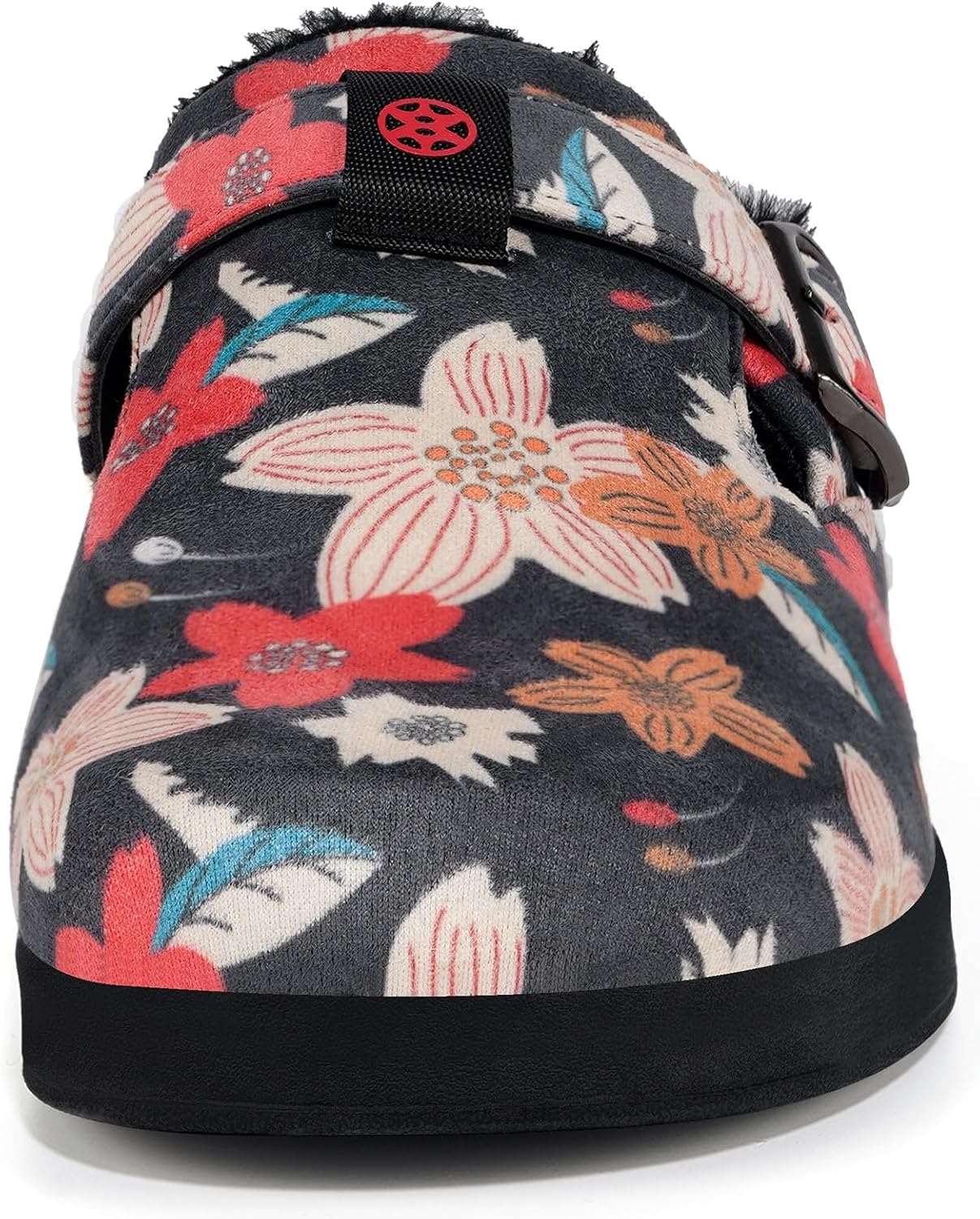 Fur Lined Clogs for Women Men Suede Winter Slippers Arch Support Slip on Mules Potato Shoes with Removable Cushion Footbed Warm Home House Shoes