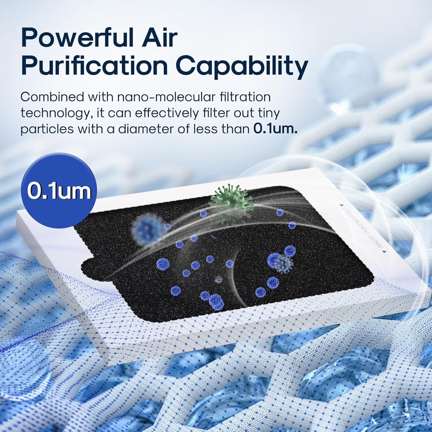 ICEPURE AF001 Compatible with EAFCBF Refrigerator Air Filter, Pure Air Ultra, Pure Air Ultra, PAULTRA, SCPUREAIR2PK, 242047801, 242061001, 241754001, 241754002, PS1993820, 7241754001, 6PACK