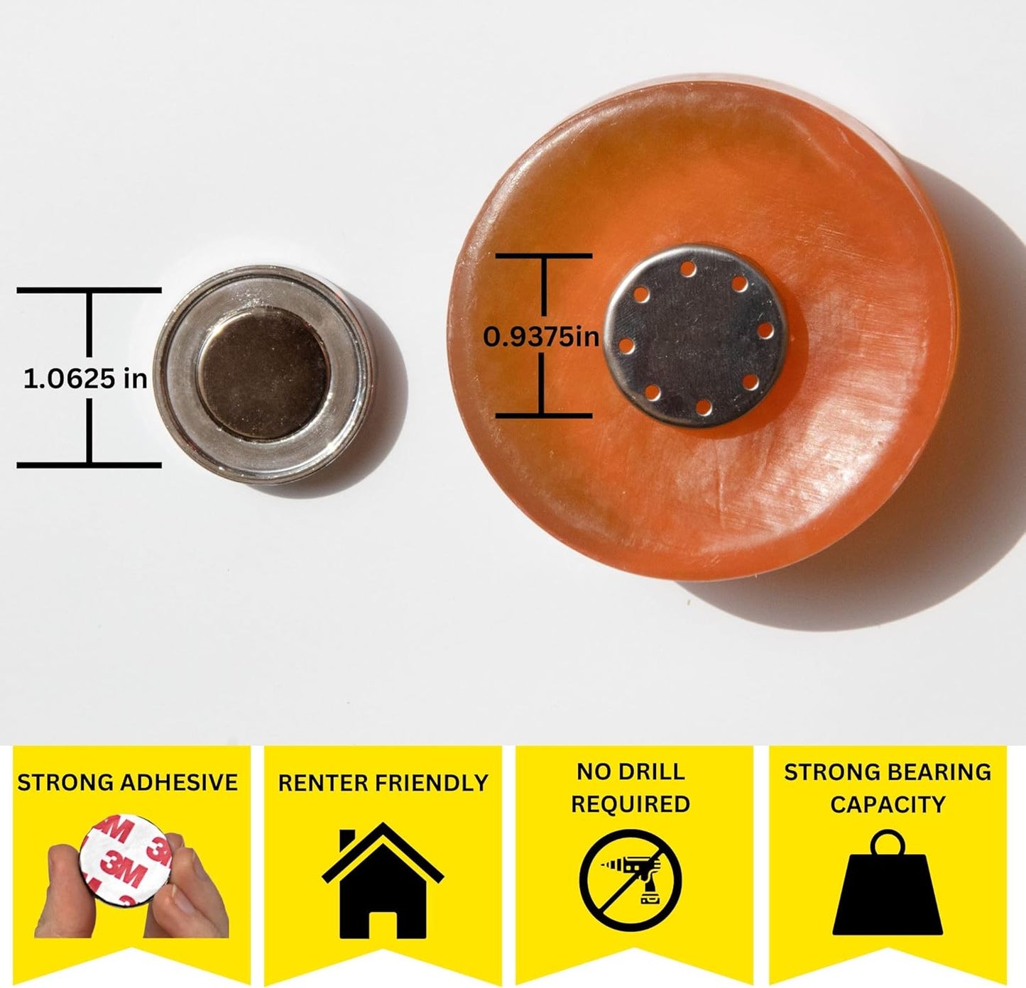 Mirai Clinical Magnetic Soap Holder for Shower Wall - Stainless Steel Savers for Bar Soap - Easy Clean Magnetic Soap Bar Holder Self Draining - Wall Mount Soap Tray for Shower Bathroom Kitchen Sink