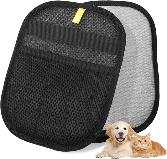 1-Pack Pet Hair Removal Glove for Dogs and Cats, Electrostatic Reusable Grooming Glove for Furniture, Couch, Carpet, Car Seat and Clothing