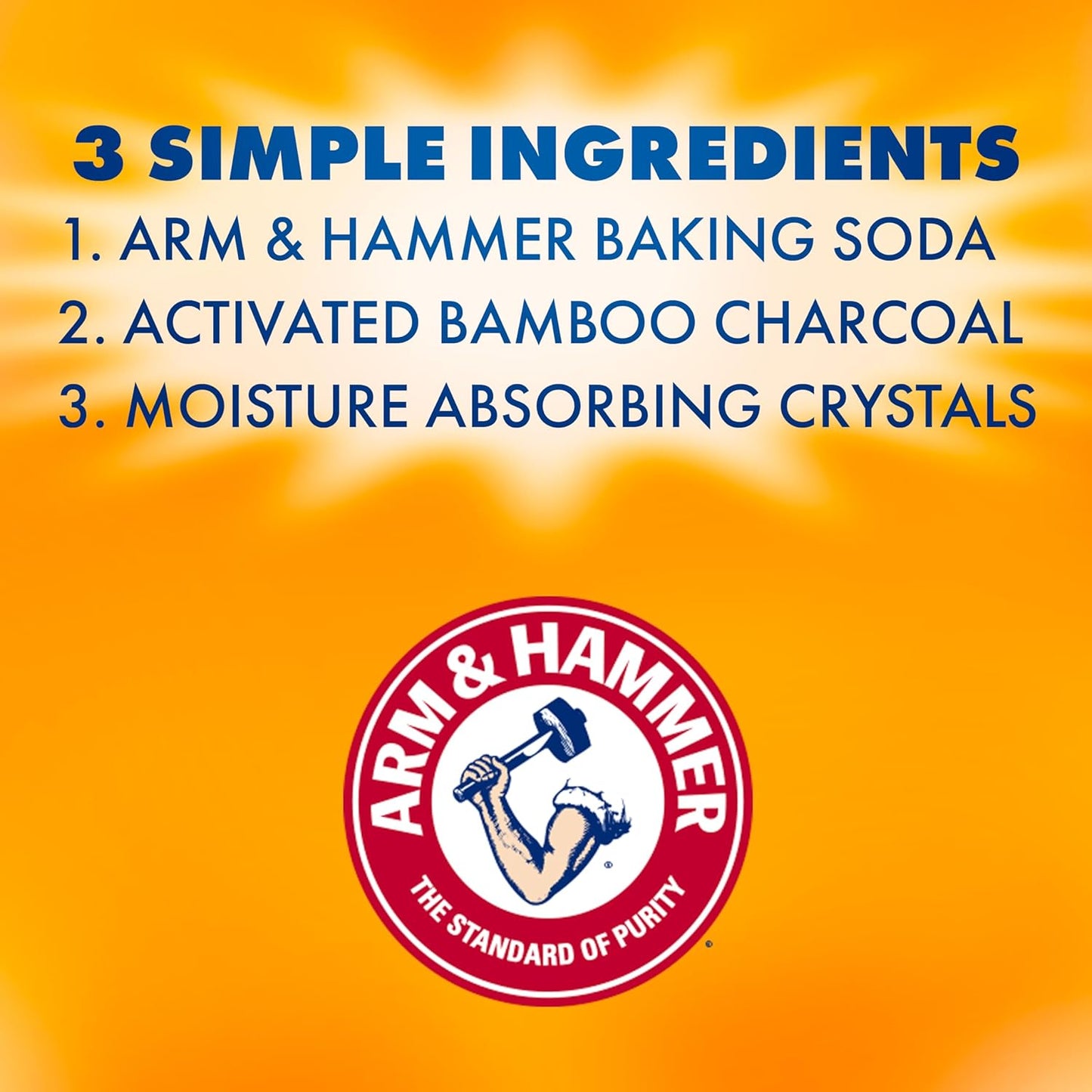 Arm & Hammer Essentials Disposable Moisture Absorber and Odor Eliminator Tub, Fragrance Free, 1 lb., Attracts and Traps Excess Moisture, Ideal Closet Dehumidifier (Pack of 3)