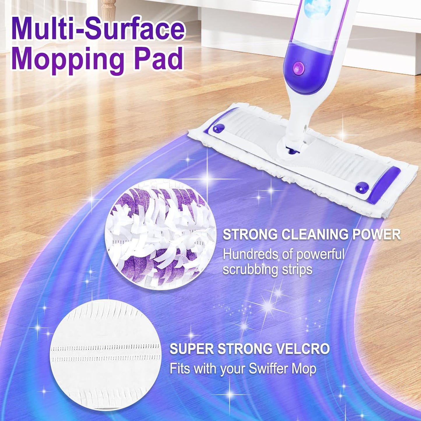 20 Count Power Mop Pads Refills for Swiffer Power Mop Pads,Compatible with Swiffer Power Mop Refills Replacement Disposable Power Mopping Pads Refills for Multi-Surface Floor Cleaning