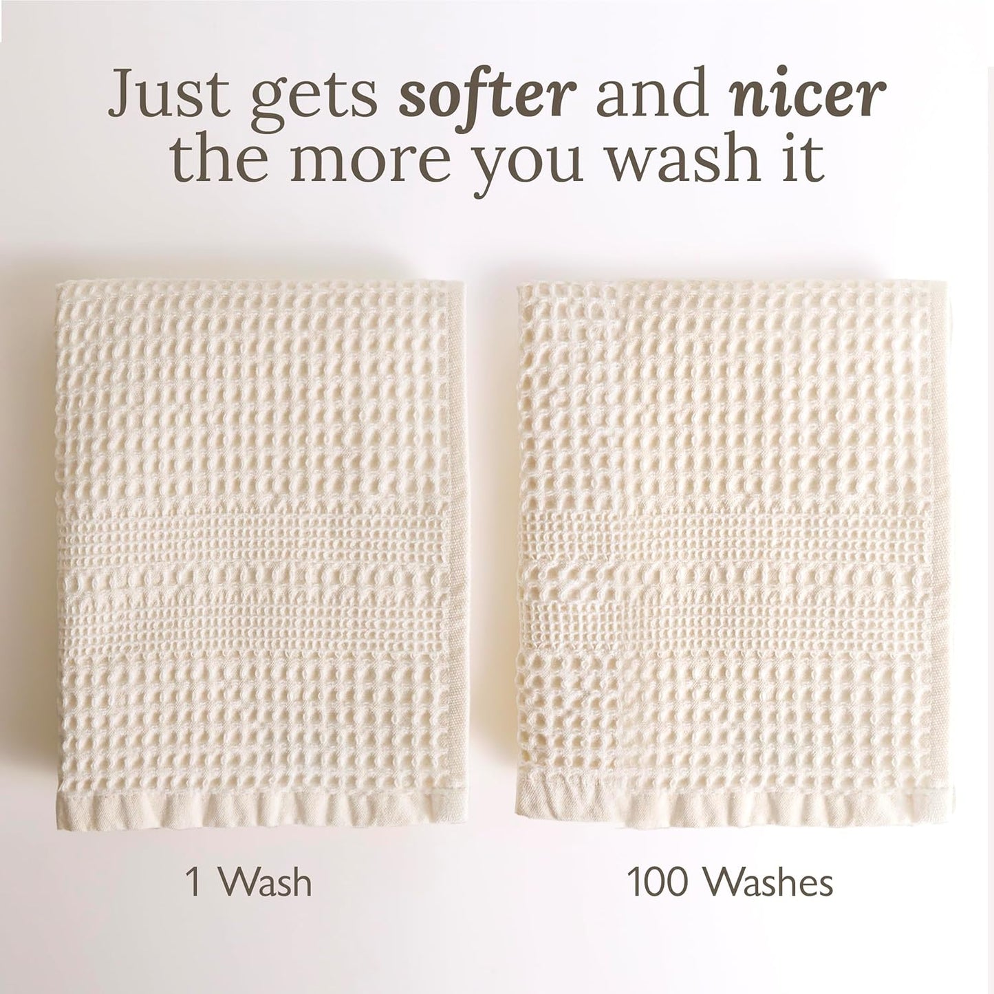 GILDEN TREE Waffle Bath Sheet Large Bath Towels Quick Dry Thin Body Towels, 40x80 Oversized Bath Towels for Adults, 2 Pack Bath Sheet Set, Classic Style (White)